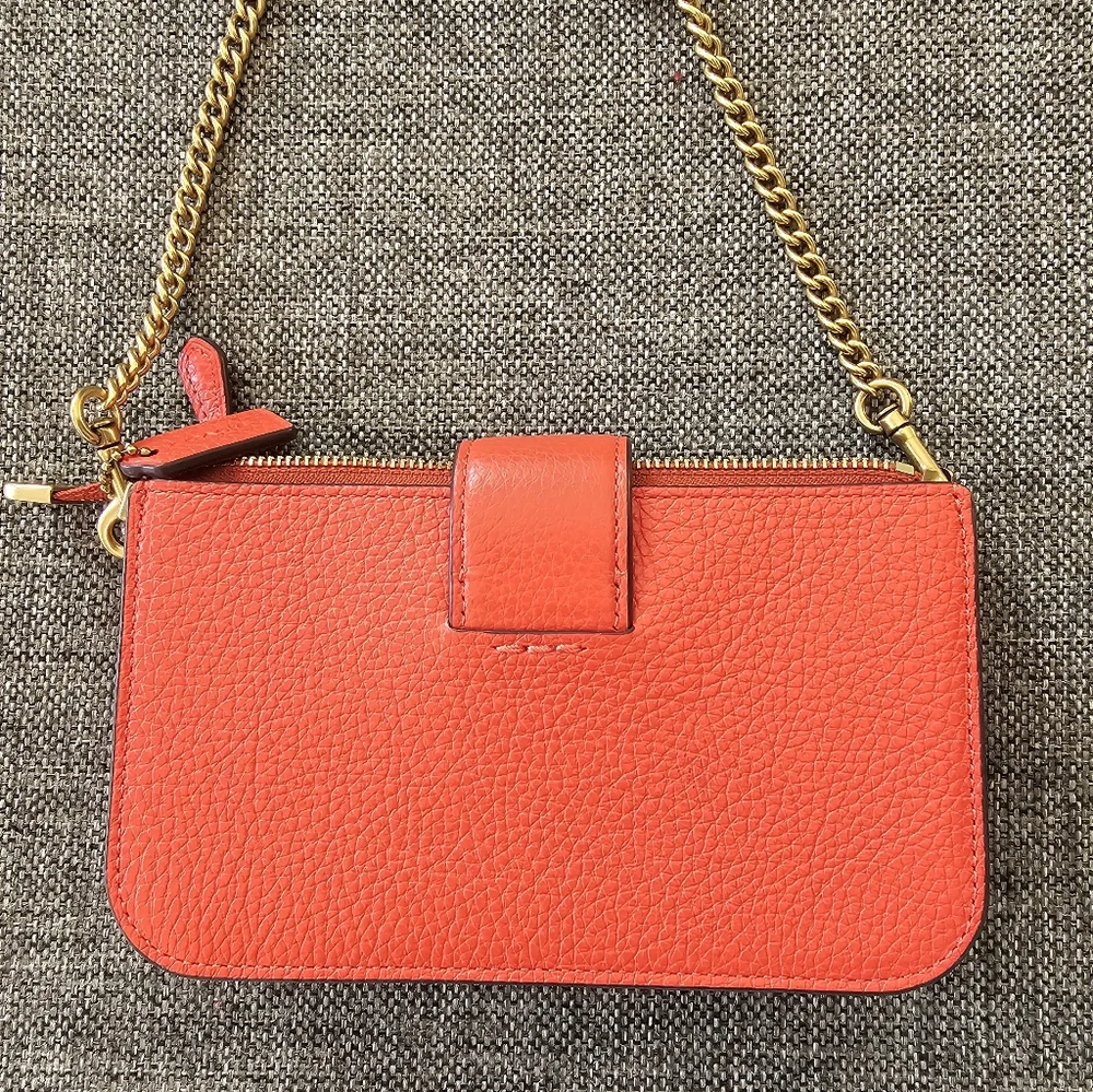 COACH PEBBLE LEATHER MINI CROSSBODY - Picture 2 of 7